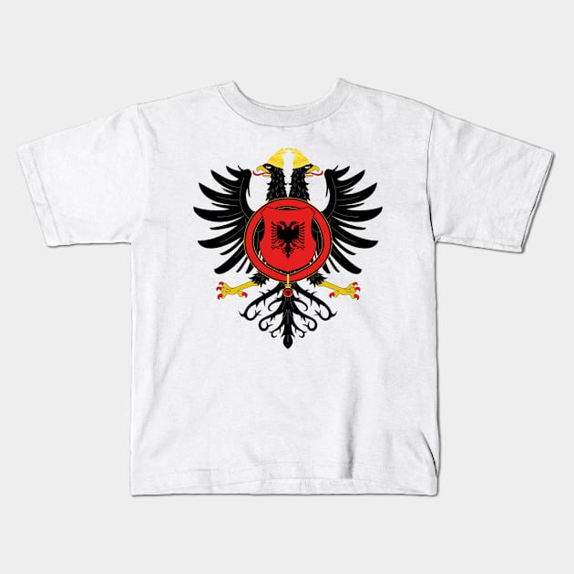 Albania Coat of Arms Kids T-Shirt by Bugsponge